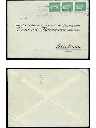 Deutsches Reich, 5 Belege, Bedarf, Sammlerbelege, Hindenburg Frankatur, Lot 1