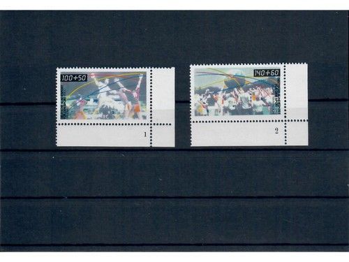 Bund, MiNr. 1449-1450 postfrisch, Eckrand unten rechts, mit Formnummer