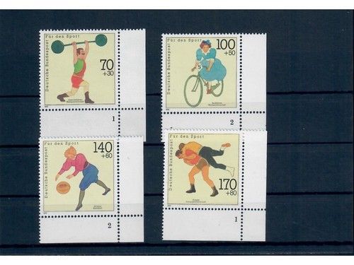 Bund, MiNr. 1499-1502 postfrisch, Eckrand unten rechts, mit Formnummer