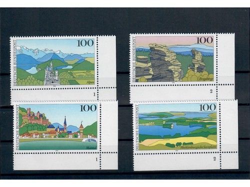 Bund, MiNr. 1742-1745 postfrisch, Eckrand unten rechts, mit Formnummer
