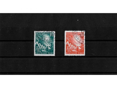 Bund, MiNr. 111-112 gestempelt, Deutscher Bundestag