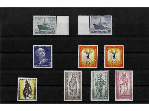 Berlin, Jahrgang 1955 postfrisch, MiNr. 126-134