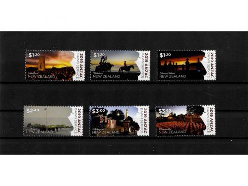 Neuseeland, MiNr. 3666-3671 und Block 431 **, ANZAC