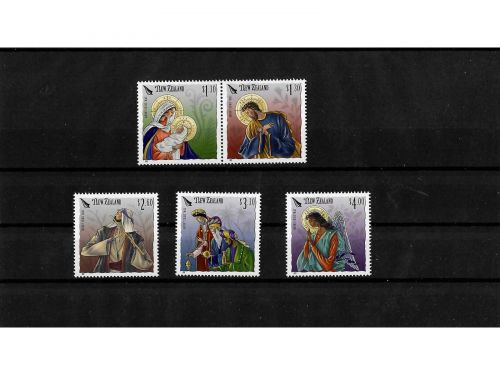 Neuseeland, MiNr. 3730-3731 (Paar), 3732-3734 **, Weihnachten