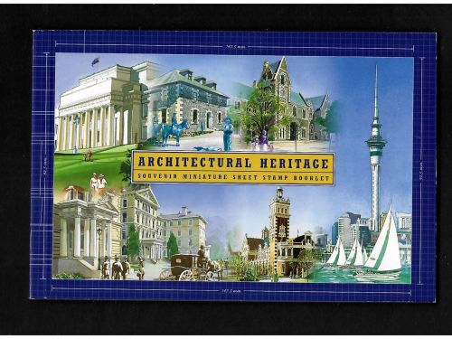 Neuseeland, MiNr. MH 1979-1984 (Markenheftchen) **, Architektonisches Erbe