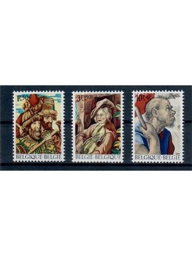 Belgien, Posten 38, postfrisch, komplette Sätze u. Marken, Michel über 25,- Euro