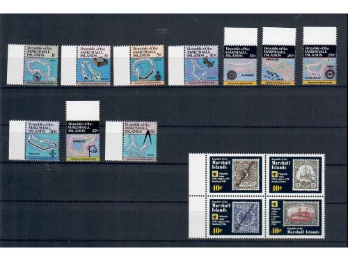 Marshall-Inseln, 4 Sätze, **, aus Jahren 1984/1985, jeder Satz abgebildet