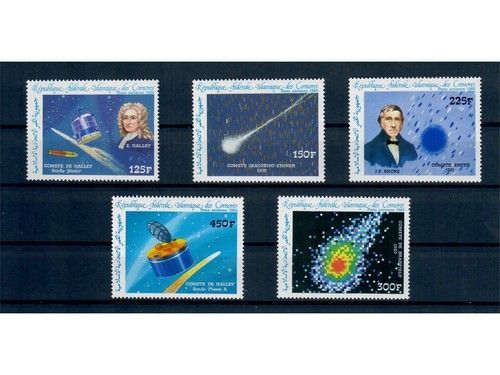 Komoren, 772-776 **, postfrisch, Halley’s Comet, Halleyscher Komet