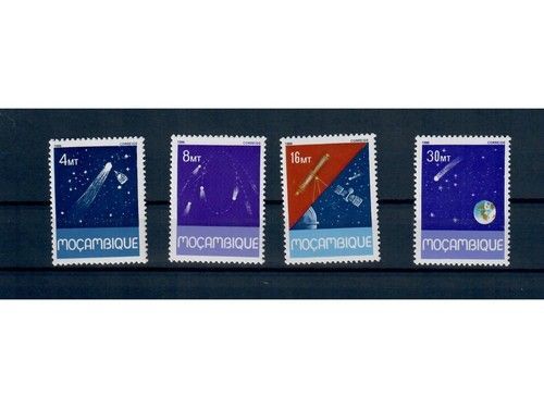 Mocambique, MiNr. 1046-1049 **, postfrisch, Halley’s Comet, Halleyscher Komet