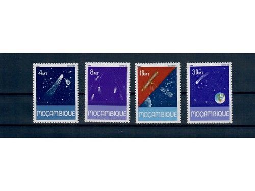 Mocambique, MiNr. 1046-1049 **, postfrisch, Halley’s Comet, Halleyscher Komet