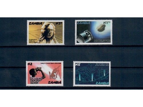 Sambia, MiNr. 364-367 **, postfrisch, Halley’s Comet, Halleyscher Komet