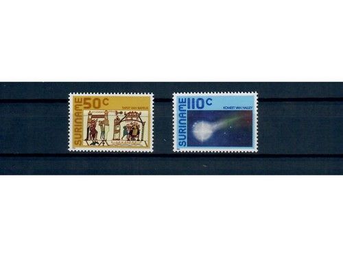 Suriname, MiNr. 1170-1171 **, postfrisch, Halley’s Comet, Halleyscher Komet