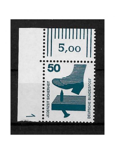 Bund, MiNr. 700 A DZ 1 **, Unfallverhütung