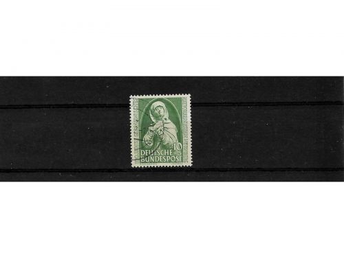 Bund, MiNr. 151 gestempelt, Nationalmuseum Nürnberg