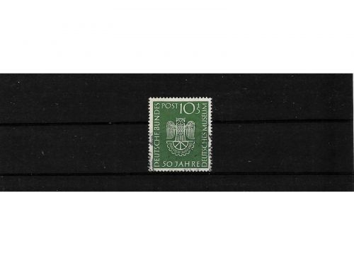 Bund, MiNr. 163 gestempelt, 50 Jahre Deutsches Museum