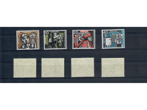 Bund, MiNr. 270-273 postfrisch, Wohlfahrt: Kohlebergbau
