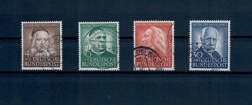 Bund, Mi.Nr. 173-176 gestempelt, Wohlfahrt: Helfer der Menschheit