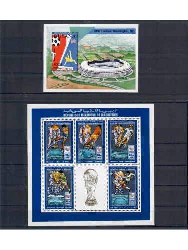 Motiv Fußball WM, 10 Blocks/KB **, ü. 75,- € Michel, jede Ausgabe abgebildet