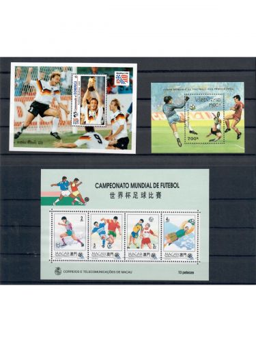 Motiv Fußball WM, 17 Blocks/KB **, ü. 115,- € Michel, jede Ausgabe