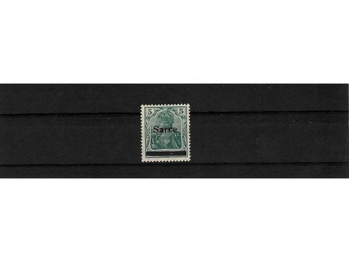 Saargebiet, MiNr. 46 II Falz