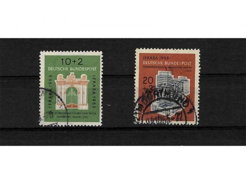 Bund, MiNr. 171-172 gestempelt, „IFRABA 1953“
