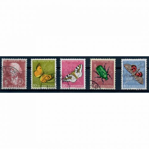 Schweiz, Pro Juventute, MiNr. 648-652, gestempelt