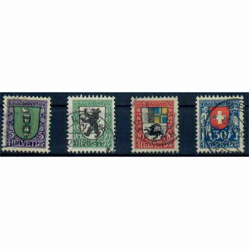 Schweiz, Pro Juventute, Wappen, MiNr. 214-217, gestempelt