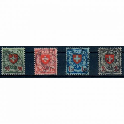 Schweiz, Wappenschild, MiNr. 194x-197x, gestempelt