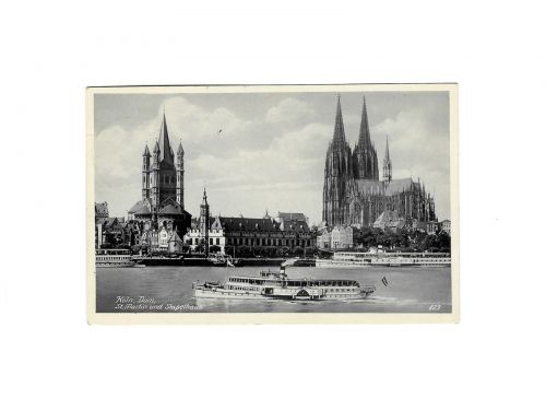 Köln, Dom, St. Martin und Stapelhaus, gbraucht, Feldpost, Jahr 1939