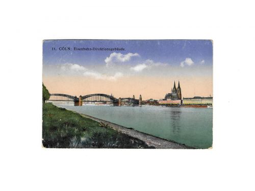 11. Cöln: Eisenbahn-Direktionsgebäude, gebraucht, Feldpost, Jahr 1916
