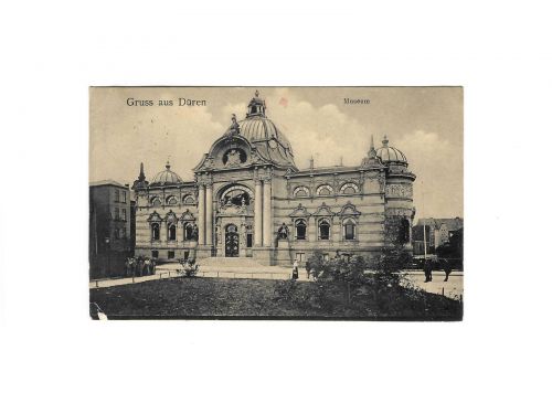 Gruss aus Düren, Museum, gebraucht, gelaufen, Jahr 1912