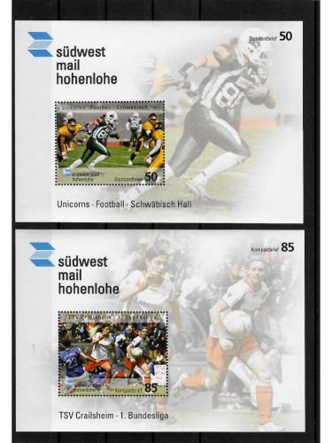 Privatpost südwest mail hohenlohe, Sport Events, 4 Blocks, nasskleb.