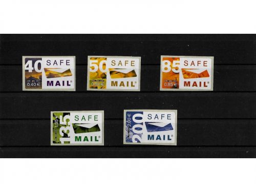 Privatpost Safe Mail Altenburg, Neutrales Motiv, 5 Werte, selbstkleb.