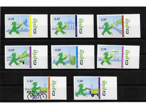 Privatpost PIN Mail Berlin, Ampelmann, 8 Werte, selbstkleb.