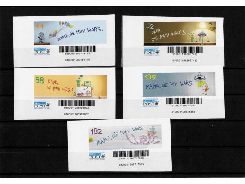 Privatpost Morgen Post, Kinderbilder, 5 Werte, selbstkleb.