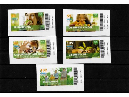 Privatpost Morgen Post, AOK, 5 Werte, selbstkleb.