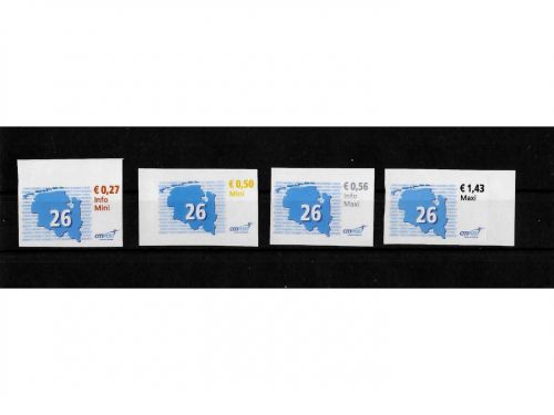 Privatpost CityPost Nordwest, Postlabel, 4 Werte, selbstkleb. (A)