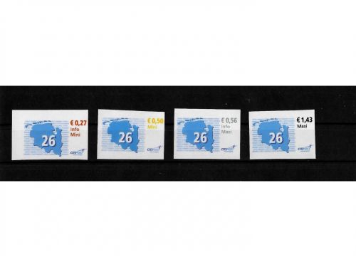 Privatpost CityPost Nordwest, Postlabel, 4 Werte, selbstkleb. (B)