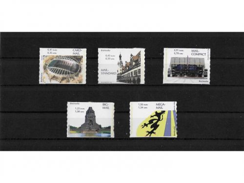 Privatpost PIN AG, verschiedene Motive, 5 Werte, selbstkleb.