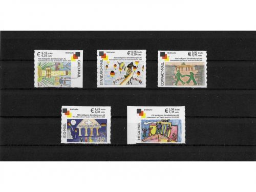 Privatpost PIN AG, Malwettbewerb Tag der deutschen Einheit, 5 Werte, selbstkleb.