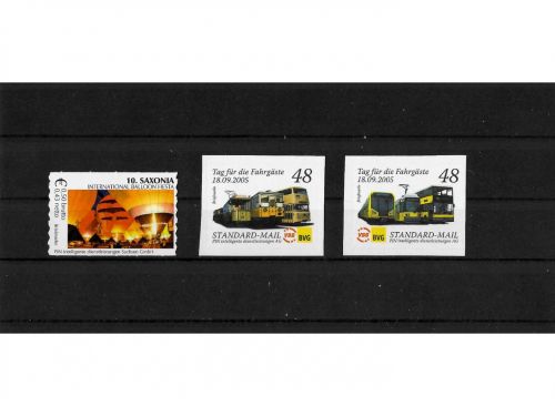 Privatpost PIN AG, Ballon-Festival, VBB-BVG, 3 Werte, selbstkleb.