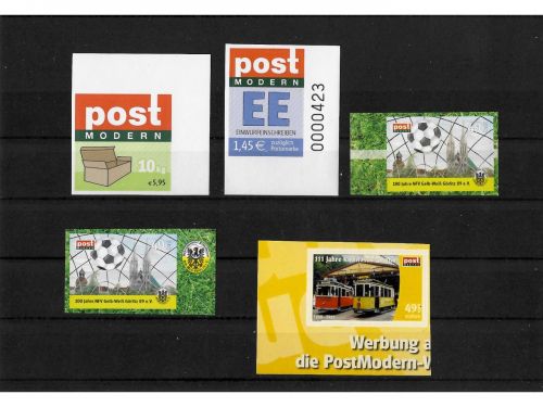 Privatpost PostModern, verschiedene Motive, 5 Werte, selbstkleb. (A)
