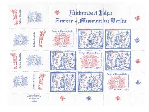 Privatpost PIN AG, Zucker - Museum zu Berlin, Block, nasstkleb.