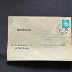 10 Belege DDR, Dienstpost (A), Bedarf, Geschäfts- und Behördenpost (OJM3455)