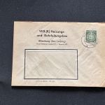 10 Belege DDR, Dienstpost (A), Bedarf, Geschäfts- und Behördenpost (OJM3459)