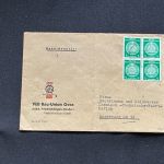 10 Belege DDR, Dienstpost (A), Bedarf, Geschäfts- und Behördenpost (OJM3463)