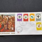 10 Belege Surinam, FDC (AVH3536)