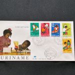 10 Belege Surinam, FDC (AVH3536)