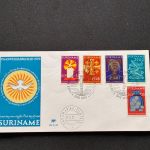 10 Belege Surinam, FDC (AVH3538)
