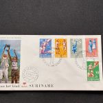 10 Belege Surinam, FDC (AVH3539)